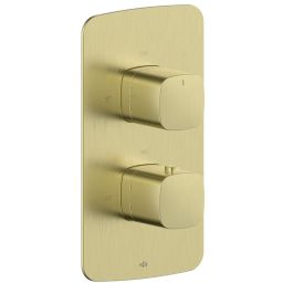 KFA Armatura Malaga Brushed Light Gold  bateria prysznicowa podtynkowa termostatyczna złoto szczotkowane 5759-001-31