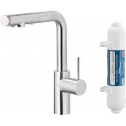 KFA Armatura Duero Pure Basic bateria kuchenna z filtrem stojąca inox 6623-112-22