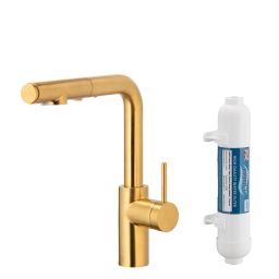 KFA Armatura Duero Pure Basic bateria kuchenna z filtrem stojąca złoto/stare złoto 6623-112-31