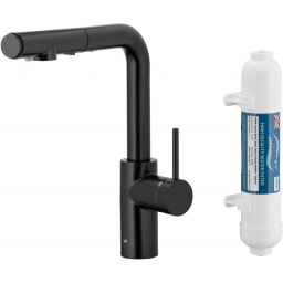 KFA Armatura Duero Pure Basic bateria kuchenna z filtrem stojąca czarna 6623-112-81