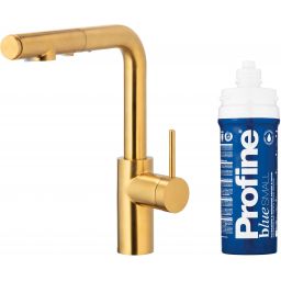 KFA Armatura Duero Pure Basic bateria kuchenna z filtrem stojąca złoto/stare złoto 6623-113-31