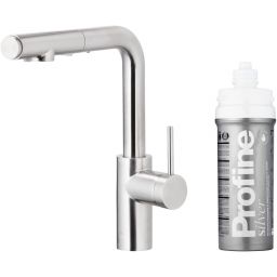 KFA Armatura Duero Pure Basic bateria kuchenna z filtrem stojąca inox 6623-114-22