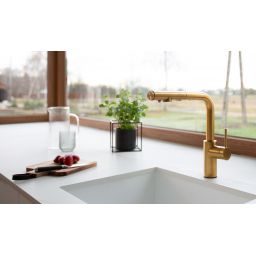 KFA Armatura Duero Pure Basic bateria kuchenna z filtrem stojąca złoto/stare złoto 6623-114-31