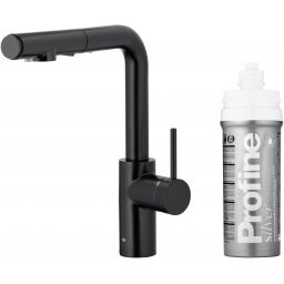 KFA Armatura Duero Pure Basic bateria kuchenna z filtrem stojąca czarna 6623-114-81