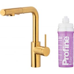 KFA Armatura Duero Pure Basic bateria kuchenna z filtrem stojąca złoto/stare złoto 6623-115-31