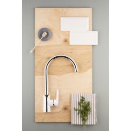 KFA Armatura Angelit bateria kuchenna stojąca biały/chrom 6713-915-40