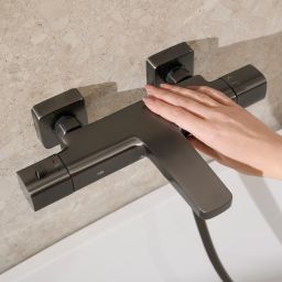 KFA Armatura Malaga Gun Metal Grey bateria wannowo-prysznicowa ścienna termostatyczna szara 5754-010-61