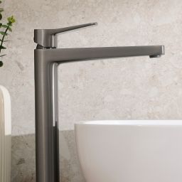 KFA Armatura Malaga Gun Metal Grey bateria umywalkowa stojąca wysoka szara 4522-712-61