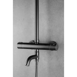 KFA Armatura Moza Black wylewka wannowa czarny mat 835-670-81