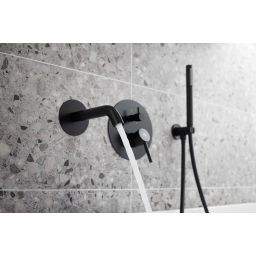 KFA Armatura Moza Black wylewka wannowa podtynkowa czarny mat 836-004-81