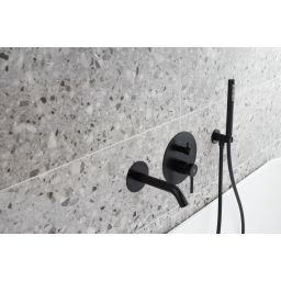 KFA Armatura Moza Black wylewka wannowa podtynkowa czarny mat 836-004-81