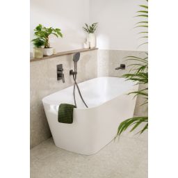 KFA Armatura Malaga Gun Metal Grey wylewka do baterii wannowej szara 836-007-61