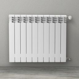 KFA Armatura ADR grzejnik pokojowy 67,2x48,3 cm podłączenie boczne aluminium 764-060-44