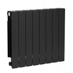 KFA Armatura ADR grzejnik pokojowy 67,2x64,4 cm podłączenie boczne czarny 764-080-81