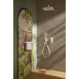 KFA Armatura Malaga White zestaw prysznicowy podtynkowy z deszczownicą biały 4529-501-44