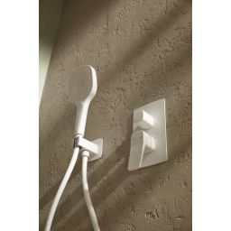 KFA Armatura Malaga White zestaw prysznicowy podtynkowy z deszczownicą biały 4529-501-44