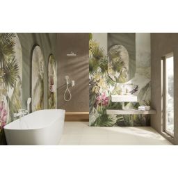 KFA Armatura Malaga White zestaw prysznicowy podtynkowy z deszczownicą biały 4529-501-44