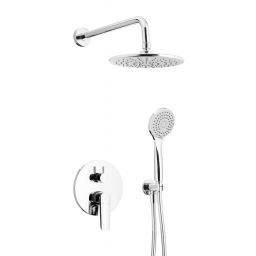 KFA Armatura Tanzanit zestaw prysznicowy podtynkowy z deszczownicą chrom 5029-501-00