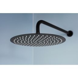 KFA Armatura Moza Black zestaw prysznicowy podtynkowy z deszczownicą czarny mat 5039-501-81