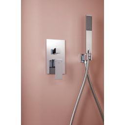 KFA Armatura Logon Chrom zestaw prysznicowy podtynkowy z deszczownicą chrom 5139-501-00