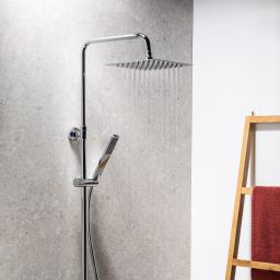 KFA Armatura Logon zestaw prysznicowy ścienny termostatyczny z deszczownicą chrom 5746-920-00