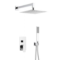 KFA Armatura Mokait zestaw prysznicowy podtynkowy z deszczownicą chrom 5539-511-00