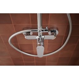 KFA Armatura Otava zestaw prysznicowy ścienny z deszczownicą chrom 5556-910-00