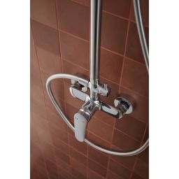 KFA Armatura Otava zestaw prysznicowy ścienny z deszczownicą chrom 5556-910-00