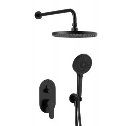 KFA Armatura Otava zestaw prysznicowy podtynkowy czarny 5559-501-81