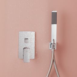 KFA Armatura Mokait zestaw prysznicowy podtynkowy z deszczownicą chrom 5539-511-00