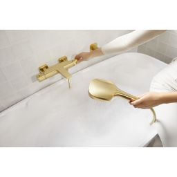 KFA Armatura Malaga zestaw łazienkowy ścienny złoty szczotkowany 841-255-31