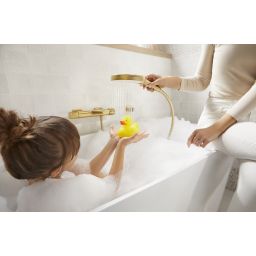 KFA Armatura Malaga zestaw łazienkowy ścienny złoty szczotkowany 841-255-31