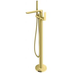 Kohlman Experience Brushed Gold bateria wannowo-prysznicowa wolnostojąca złoty szczotkowany QF1165EGDB
