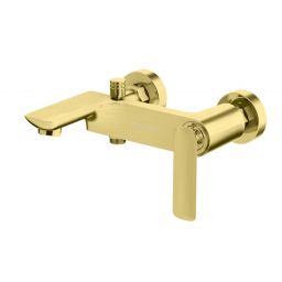 Kohlman Experience Brushed Gold bateria wannowo-prysznicowa ścienna złoty szczotkowany QW110EGDB