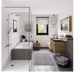 Kaldewei Cayonoplan brodzik 140x90 cm prostokątny model 2267-5 z obniżonym nośnikiem styropianowym biały 362747980001