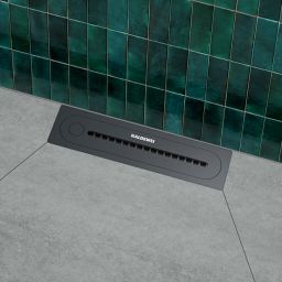 Kaldewei Flowpoint odpływ prysznicowy 23,3 cm czarny mat 941000010676
