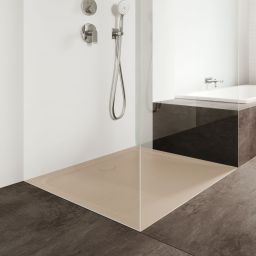 Kaldewei Cayonoplan brodzik 80x80 cm kwadratowy model 2251-5 z obniżonym nośnikiem styropianowym bahamabeige 361147980030