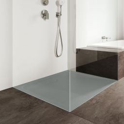 Kaldewei Cayonoplan brodzik 80x80 cm kwadratowy model 2251-5 z obniżonym nośnikiem styropianowym cool grey 40 361147980664