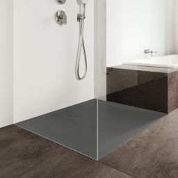 Kaldewei Cayonoplan brodzik 80x80 cm kwadratowy model 2251-5 z obniżonym nośnikiem styropianowym cool grey 70 361147980665