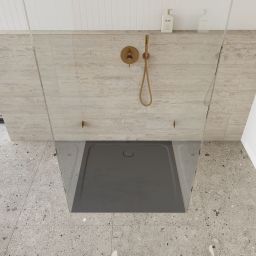 Kaldewei Cayonoplan brodzik 80x80 cm kwadratowy model 2251-5 z obniżonym nośnikiem styropianowym cool grey 80 361147980666