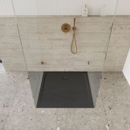 Kaldewei Cayonoplan brodzik 80x80 cm kwadratowy model 2251-5 z obniżonym nośnikiem styropianowym cool grey 361147980667