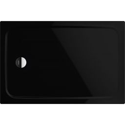 Kaldewei Cayonoplan brodzik 100x75 cm prostokątny model 2255-5 z obniżonym nośnikiem styropianowym czarny 361547980701