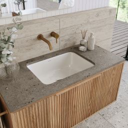 Kaldewei Cayono umywalka 59,6x42,6 cm podblatowa stalowa model 3190 biała 913706000001