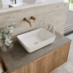 Kaldewei Cayono umywalka 52x35,5 cm nablatowa stalowa model 3188 biała 913506000001