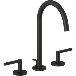 Kludi Nova Fonte Puristic bateria umywalkowa stojąca czarny szczotkowany 20143N215