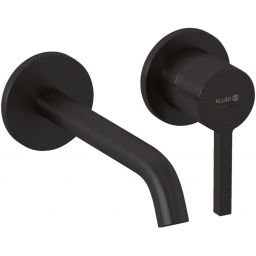 Kludi Nova Fonte Pura bateria umywalkowa podtynkowa czarny szczotkowany 20244N215