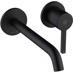 Kludi Nova Fonte Pura bateria umywalkowa podtynkowa czarny mat 202453915