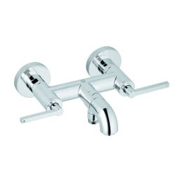 Kludi Nova Fonte Puristic bateria wannowo-prysznicowa ścienna chrom 205400515