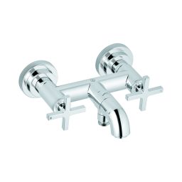 Kludi Nova Fonte Classic bateria wannowo-prysznicowa ścienny chrom 205400520