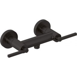 Kludi Nova Fonte Puristic bateria prysznicowa ścienna czarny szczotkowany 20710N215